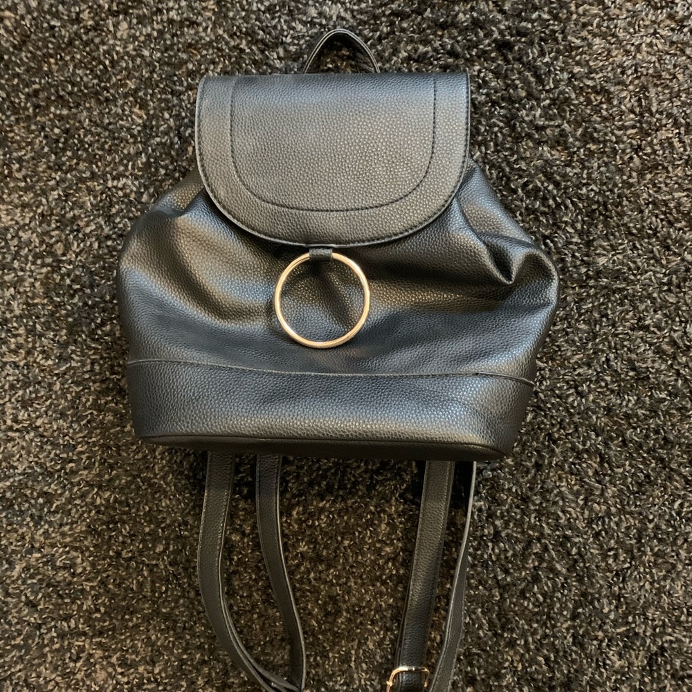 Black backpack.